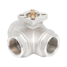 Vanne à bille 3 voies à alésage en L en laiton Rp 2" ISO-Top F04/05 PN25