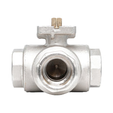 Vanne à bille 3 voies à alésage en T en laiton Rp 1" ISO-Top F03/04 PN40