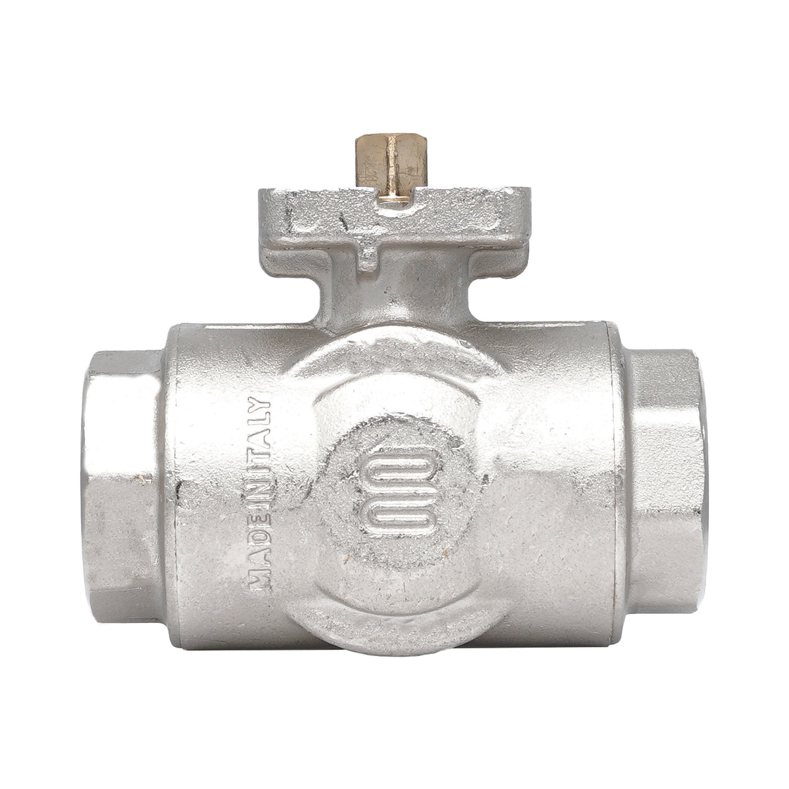 Vanne à bille 3 voies à alésage en L en laiton Rp 1/4" ISO-Top F03 PN40