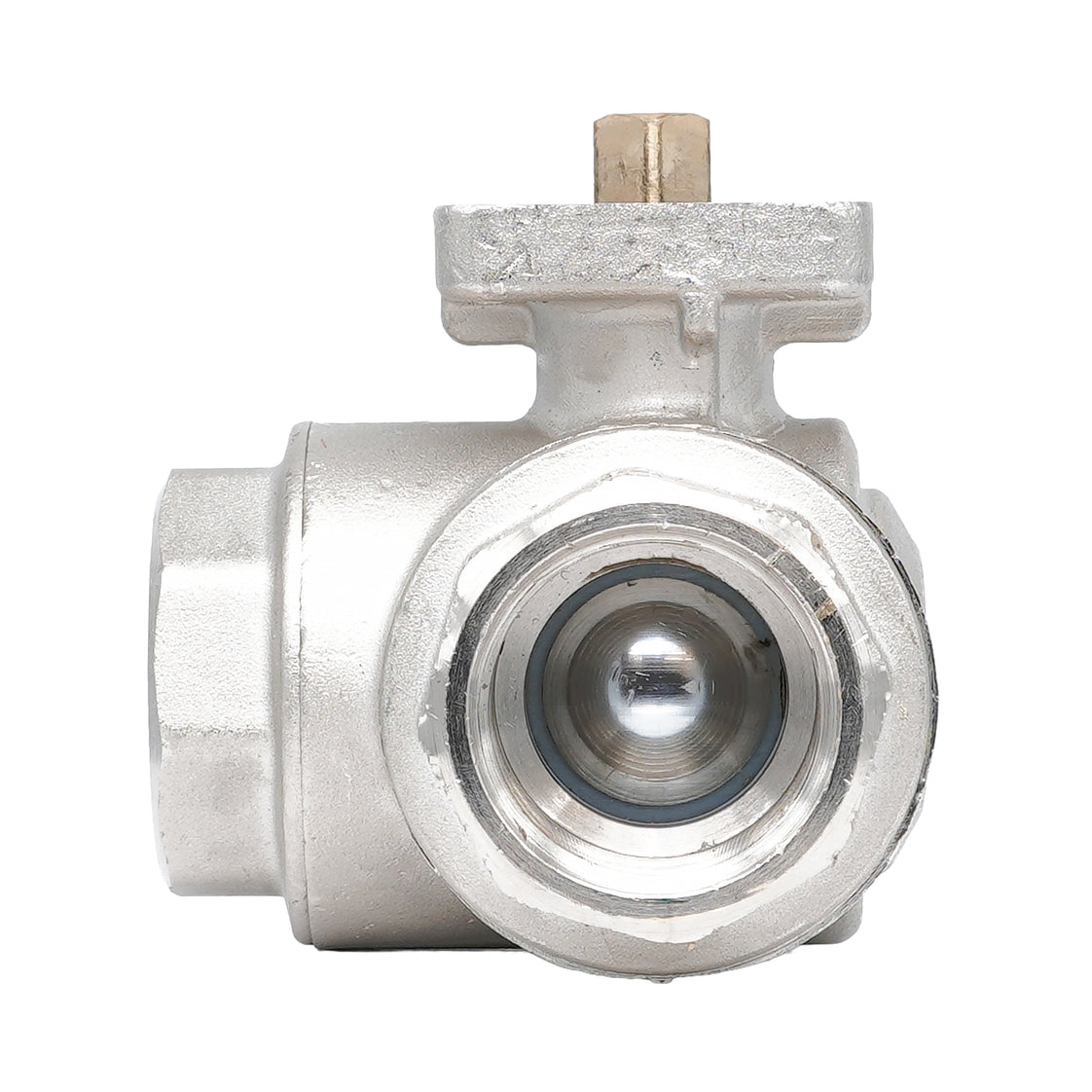 Vanne à bille 3 voies à alésage en L en laiton Rp 1/2" ISO-Top F03 PN40