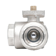 Vanne à bille 3 voies à alésage en T en laiton Rp 3/8" ISO-Top F03 PN40