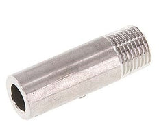 R 2 1/2'' Male x 76.1mm Raccord pour tuyau en acier inoxydable avec embout à souder 20 Bar DIN 2982 - 100mm