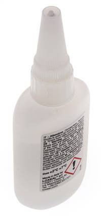 Loxeal Instant Adhesive 50ml Transparent 1-2s Curing Time Surfaces métalliques, plastiques et néoprène/Nbr
