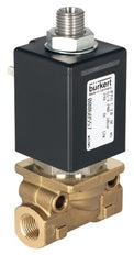 Solenoid Valve 3/2-Way G1/4'' NC Brass PEEK 0-70bar/1015psi 230VAC Vacuum 0355 231858