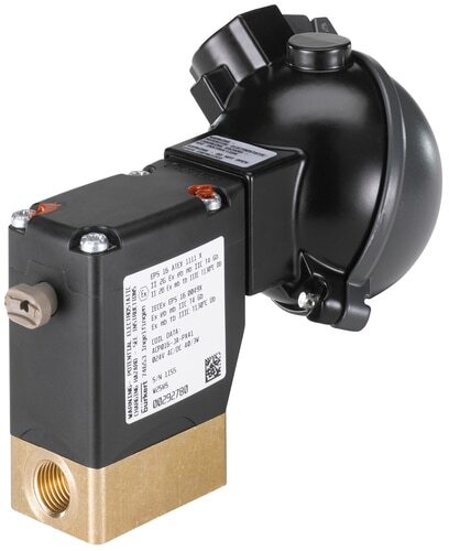 Électrovanne 3/2 voies G1/4'' Dérivation Acier Inoxydable FFKM/FKM 0-5bar/73psi 230VAC 0330 144126