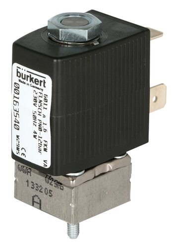 Solenoid Valve 20x20 mm SFB flange NC Stainless steel FKM 0-0.6bar/9psi 24VDC Vacuum 6011 147937