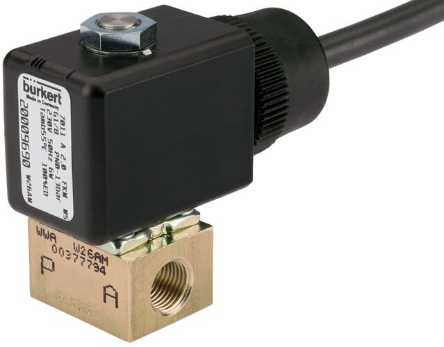 Électrovanne NC 20x20 mm SFB Plastique EPDM 0-13bar/189psi 24VDC 7011 20002115