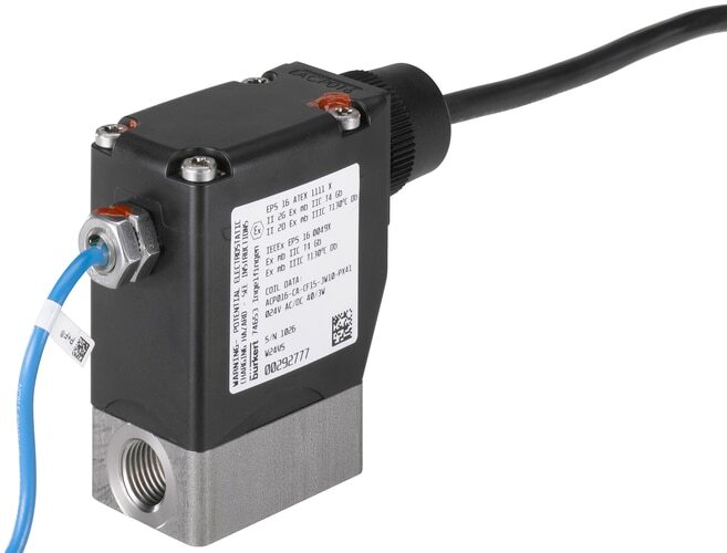 Solenoid Valve NPT 1/4'' NC Stainless steel EPDM -1-3bar/-15-44psi 24VAC/DC Vacuum ATEX 0330 20024017