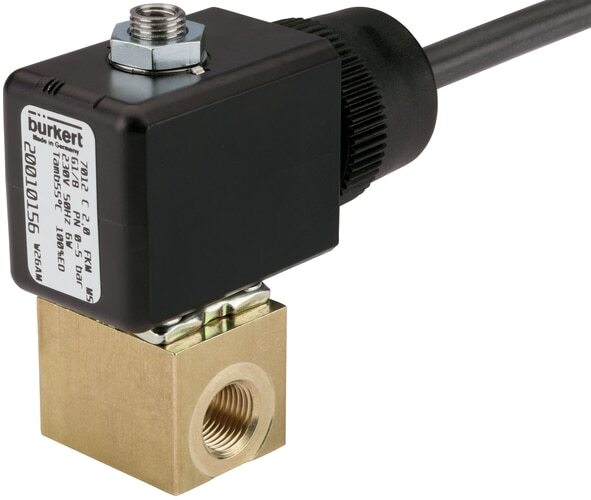 Solenoid Valve 3/2 NC 20x20 mm SFB Plastic FKM 0-6bar/87psi 24VAC 7012 20076655