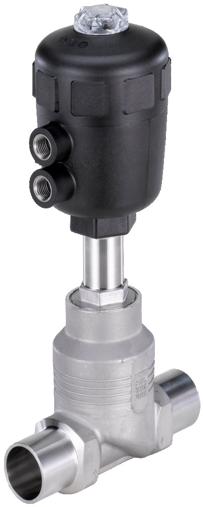 Welded End DN 100 Double-Acting Pneumatic 2-Way Globe Valve Stainless Steel - 2012 - 344019