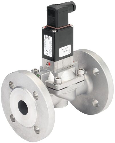 Électrovanne 25 Mm Bride NC Acier Inoxydable NBR 0.2-16Bar/3-232Psi 24VAC/DC Anti Coup De Bélier ATEX 5282 20008014