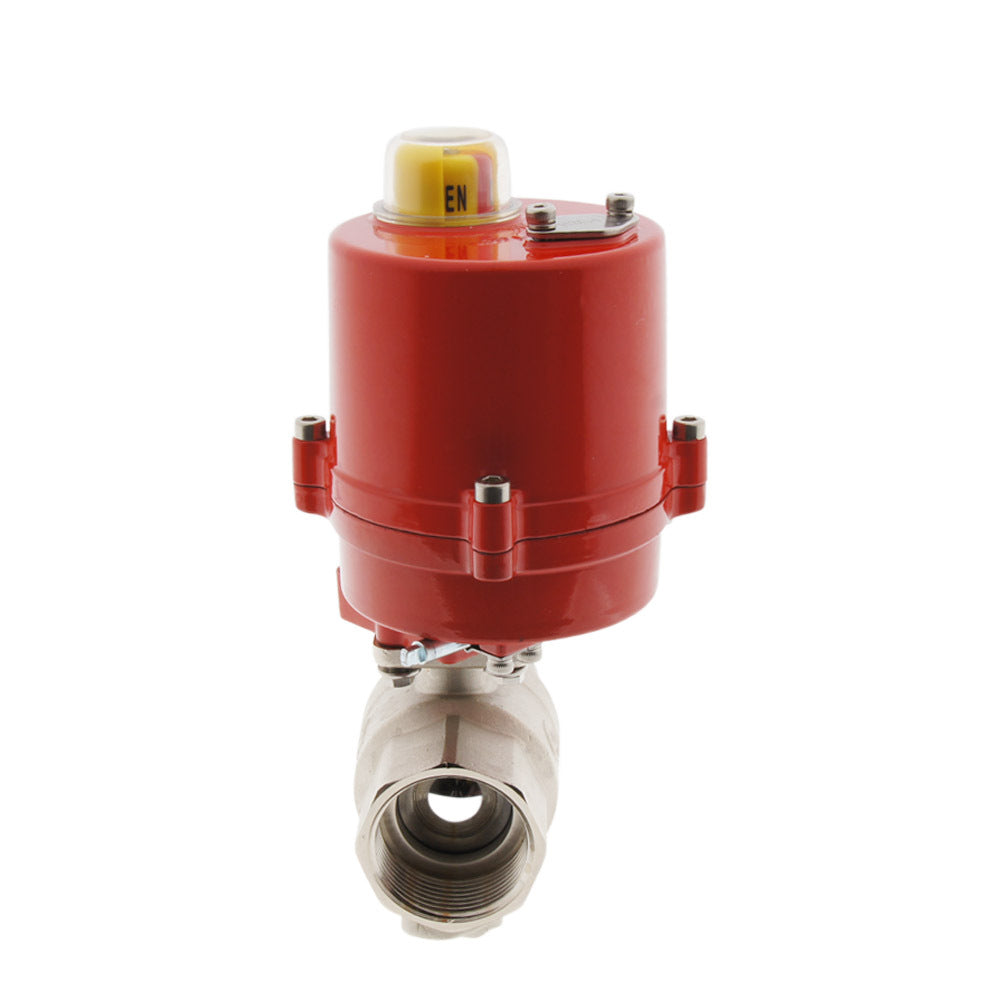 Electrical Ball Valve 2-Way G1-1/4'' Brass 24V AC