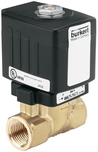 Solenoid Valve G1/2'' NC Brass FKM 0-10bar/145psi 230VAC Anti-Waterhammer 6213 252373
