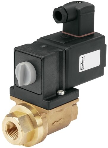 Solenoid Valve G1/2'' NO Brass FKM 0-1bar/15psi 24VAC/DC Vacuum 131 59360
