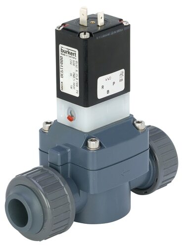 Solenoid Valve 25 mm Glued Sleeves NC PVC FKM 0.5-6bar/7-87psi 24VDC 0142 258251