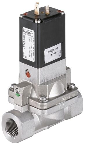 Solenoid Valve 50 mm Flange NC Brass EPDM 0.2-16bar/3-232psi 24VDC Anti-Waterhammer 5282 355262