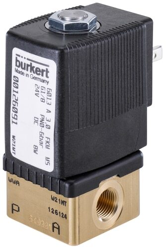 Solenoid Valve G1/4'' NO Brass FKM 0-2bar/29psi 24VAC 6013 220159