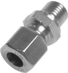 1/2'' NPT mâle x 14S Raccord à compression droit en acier inoxydable 630 Bar DIN 2353