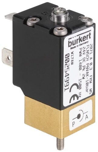 Solenoid Valve 20x20 mm SFB flange NC Brass FKM -1-6bar/-15-87psi 24VDC 2871 255433