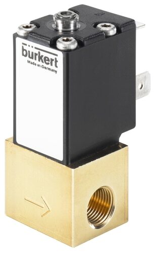 Electrovanne NPT 1/8'' NC Laiton FKM -1-8bar/-15-116psi 24VDC Oxygène Sans graisse/Huile 2871 20007073