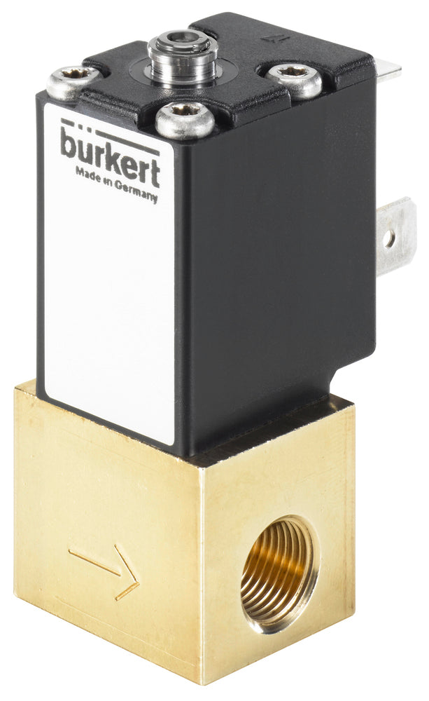 Solenoid Valve G1/8'' NC Brass FKM -1-2bar/-15-29psi 24VDC Oxygen Fat/Oil Free 2871 272412