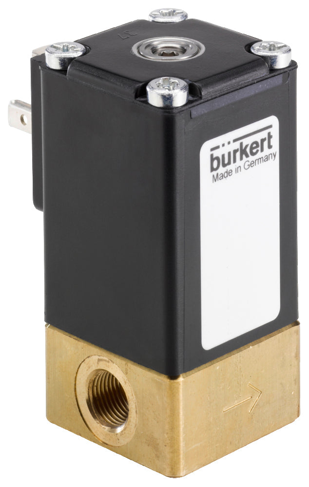 Solenoid Valve G1/8'' NC Brass FKM -1-10bar/-15-145psi 12VDC 2873 293478