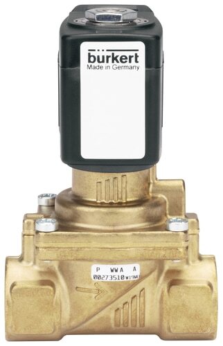 Solenoid Valve NPT 1/2'' NC Brass FKM 0.2-16bar/3-232psi 24VDC Anti-Waterhammer 6281 306547