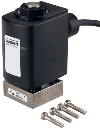 Electrovanne 40x40 mm SFB bride NC Acier inoxydable EPDM 0-4bar/58psi 12VDC 6027 20022859