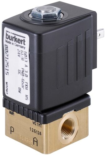 Solenoid Valve G1/8'' NC Brass FKM 0-25bar/363psi 24VAC 6013 315857