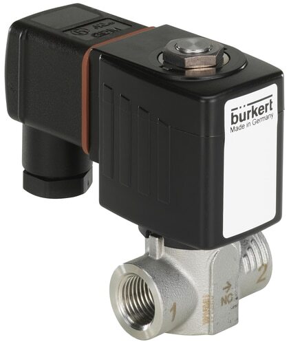 Solenoid Valve G1/4'' NC Stainless steel PCTFE 1-160bar/15-2321psi 24VDC 6240 355520