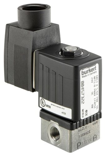 Electrovanne G1/4'' NC Acier inoxydable EPDM 0-1.5bar/22psi 24VDC 6013 225059