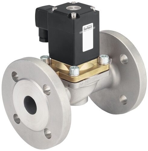 Solenoid Valve 25 mm Flange NC Stainless steel NBR 0-16bar/232psi 230VAC Vacuum Anti-Waterhammer 0290 366784
