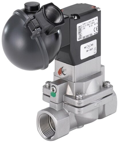 Électrovanne NPT 1'' NC Acier Inoxydable FKM 0.2-10bar/3-145psi 240VAC Anti Coup De Bélier ATEX 5282 393773