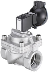 Solenoid Valve NPT 1/2'' NC Stainless steel FKM 0.2-16bar/3-232psi 24VAC/DC Anti-Waterhammer ATEX 6281 358942