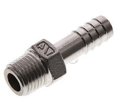 3/8'' NPT mâle x 13mm Barbe de tuyau en acier inoxydable 16 Bar