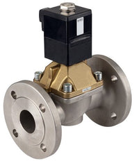 Solenoid Valve 50 mm Flange NC Stainless steel PTFE 0-10bar/145psi 230VAC/DC 6407 363053