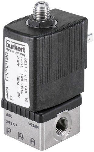 Solenoid Valve 3/2-Way G1/4'' NC Stainless steel EPDM 0-10bar/145psi 24VDC 6014 301992