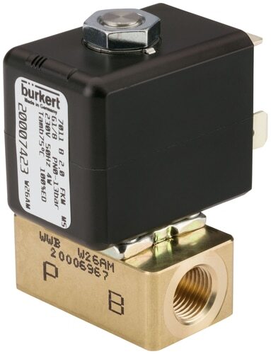 Solenoid Valve NC M5 Brass FKM 0-9bar/131psi 24VDC 7011 20074767