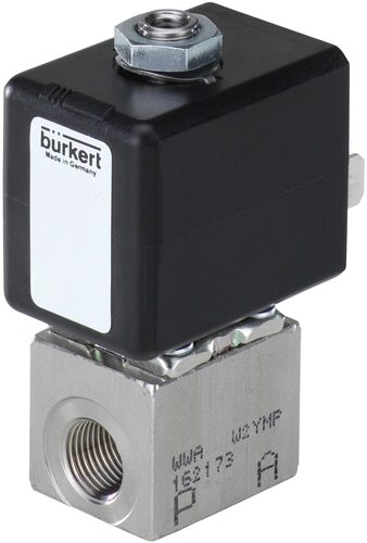 Solenoid Valve 3/2 NC 6 mm Plug-In Plastic FKM 0-3.3bar/48psi 24VDC FDA 7012 20002224