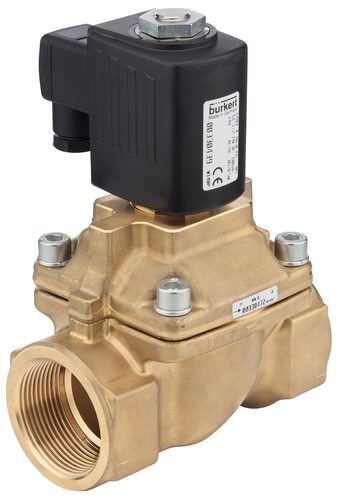 Electrovanne NPT 1/2'' NC Laiton PTFE 0-10bar/145psi 120VAC 6407 325988