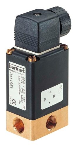 Solenoid Valve 3/2-Way G1/4'' Universal Brass FKM 0-12bar/174psi 24VDC 0330 266866