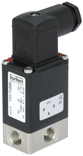 Solenoid Valve 3/2-Way NPT 1/4'' Universal Stainless steel EPDM 0-2.5bar/36psi 230VAC 0330 343051