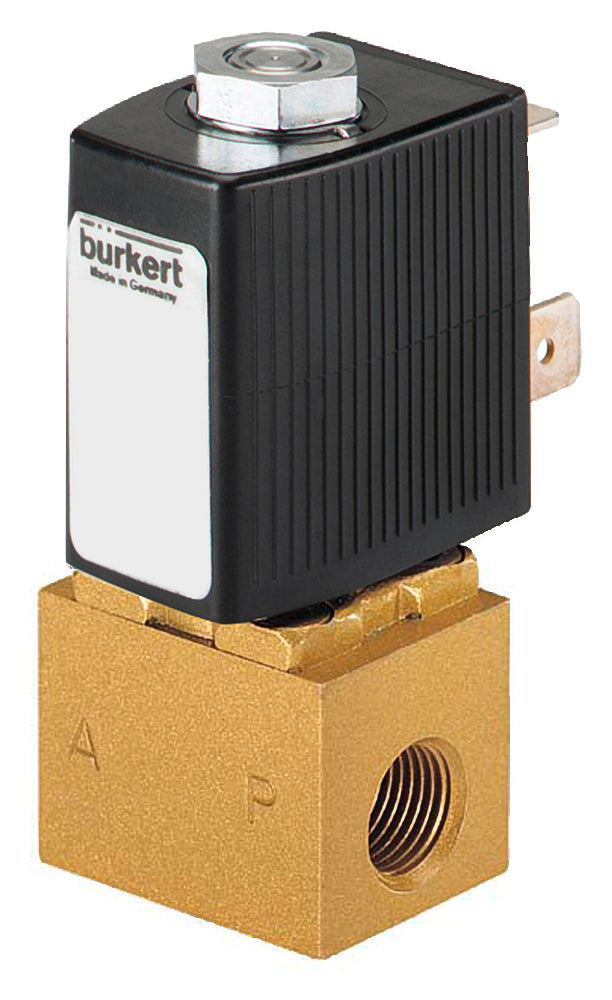 Solenoid Valve G1/8'' NC Brass FKM 0-12bar/174psi 24VDC Oxygen Fat/Oil Free 6011 275149