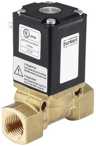 Solenoid Valve G1/2'' NC Brass NBR 0-16bar/232psi 24VAC/DC Vacuum Anti-Waterhammer Oxygen Fat/Oil Free 0290 233139