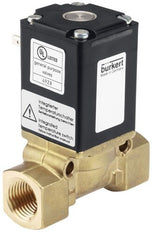 Solenoid Valve G1/2'' NC Brass NBR 0-16bar/232psi 24VAC/DC Vacuum Anti-Waterhammer Oxygen Fat/Oil Free 0290 233139