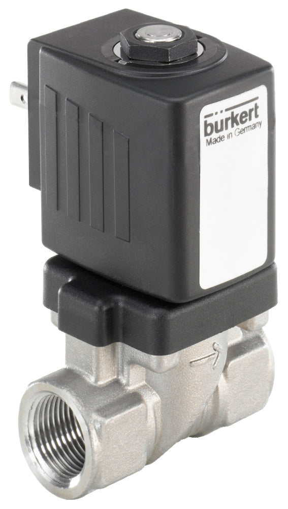 Électrovanne G1/4'' NC en acier inoxydable FKM 0-10bar/145psi 24VAC 6213 248999