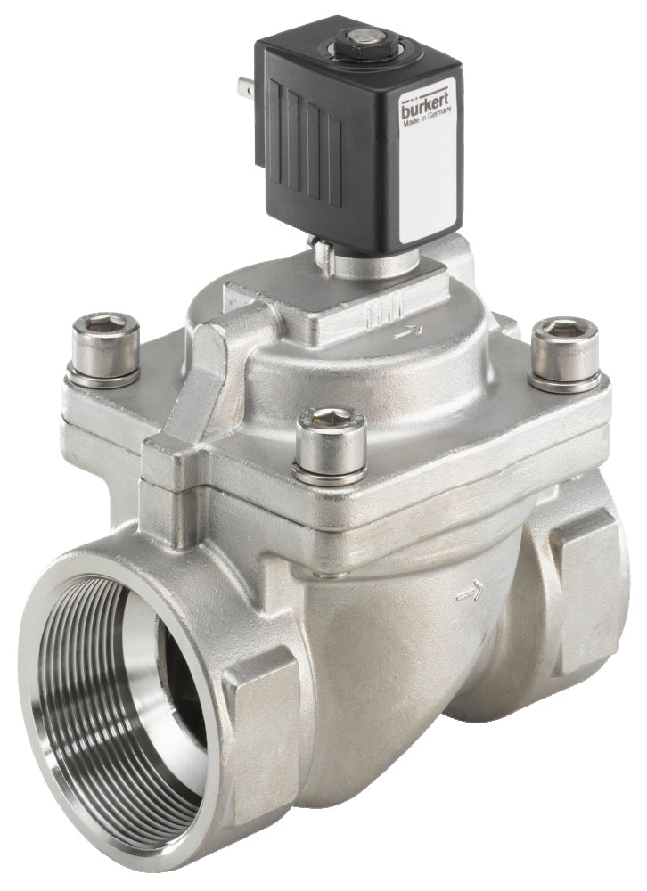 Solenoid Valve G2'' NC Stainless Steel FKM 0.2-16bar/3-232psi 24VDC 6281 222007