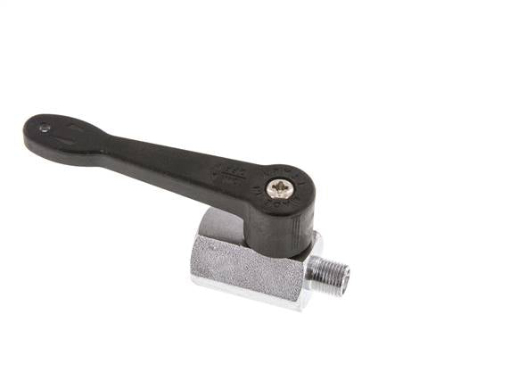 Male To Female G 1/8 inch 2-Way Brass Mini Ball Valve Long Handle 15 Bar