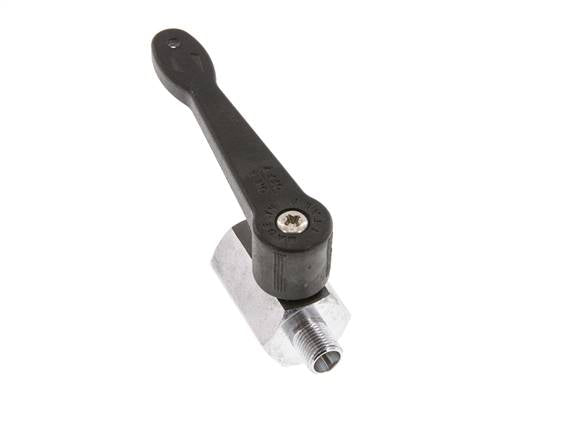 Male To Female G 1/8 inch 2-Way Brass Mini Ball Valve Long Handle 15 Bar
