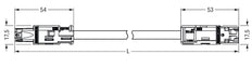 Wago WINSTA Patch Cable Adjustable Building Installation - 774-9993/006-302